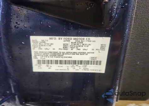 2013 Ford F150 Super Cab from USA, damaged, VIN 1FTFX1ET6DFD39380